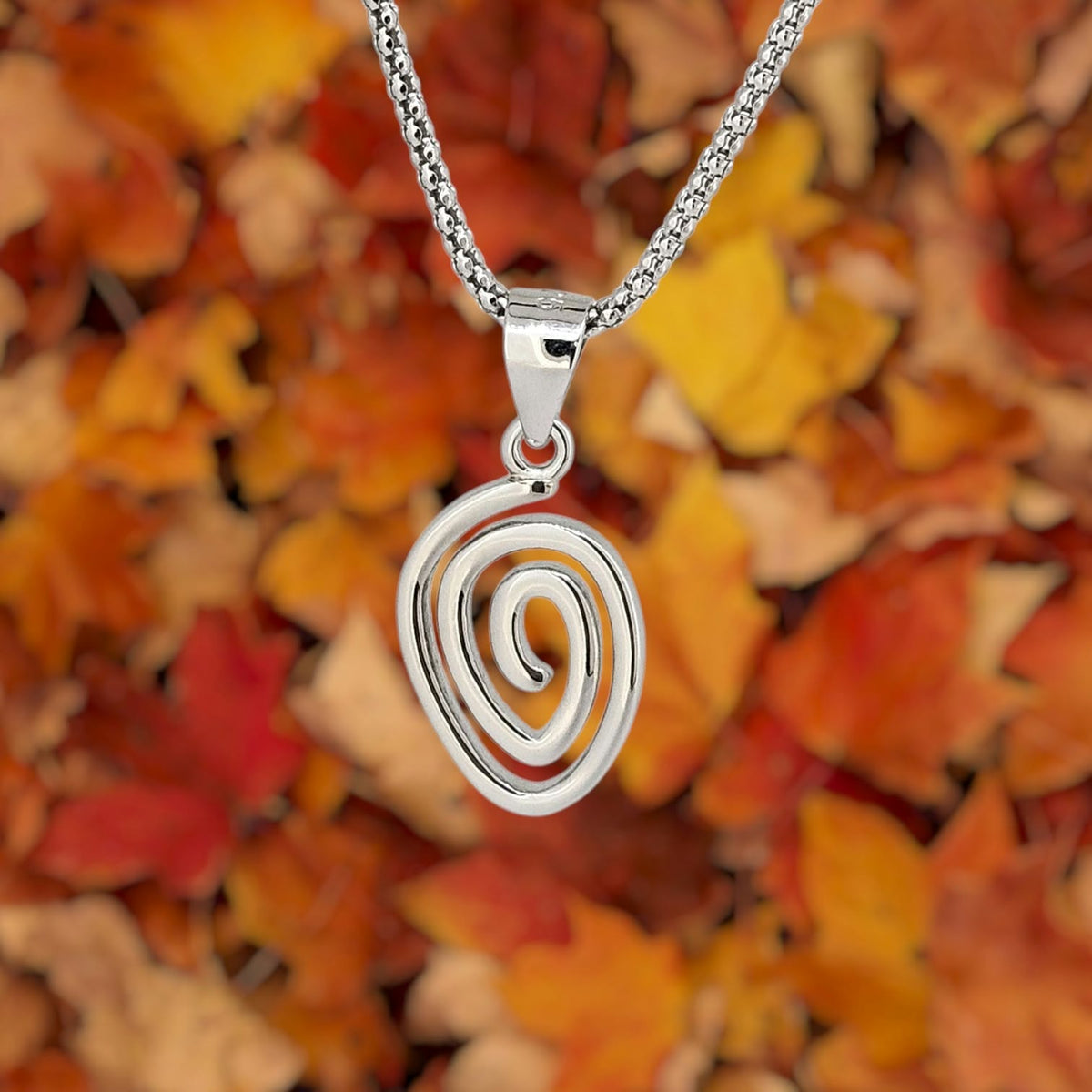 Sterling Spiral Necklace