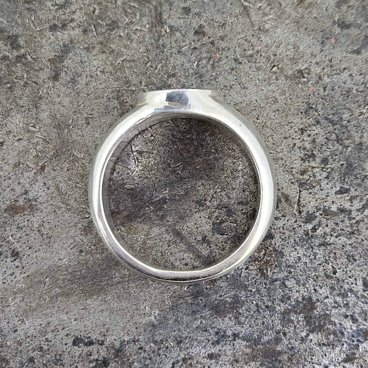 Handmade Sterling Men's Tree Ring