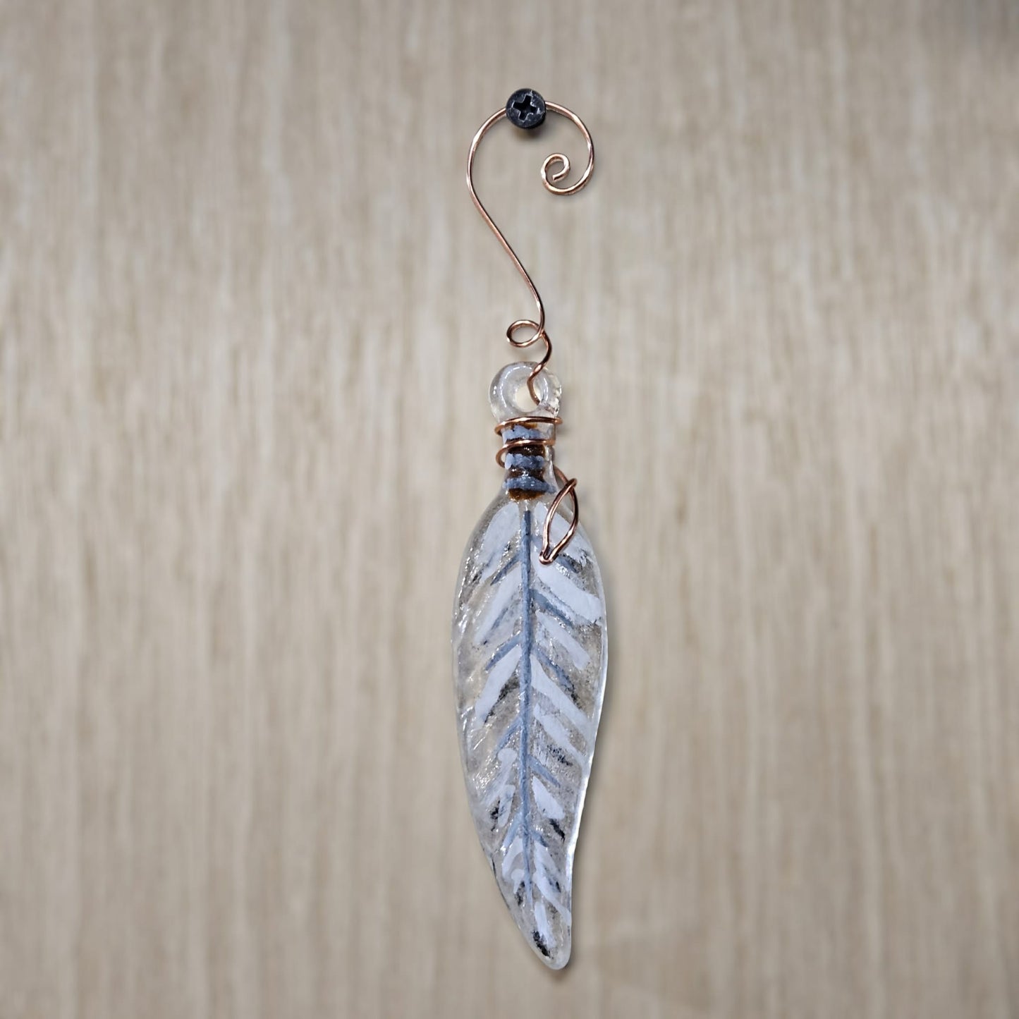 Fused Glass Feather Suncatcher