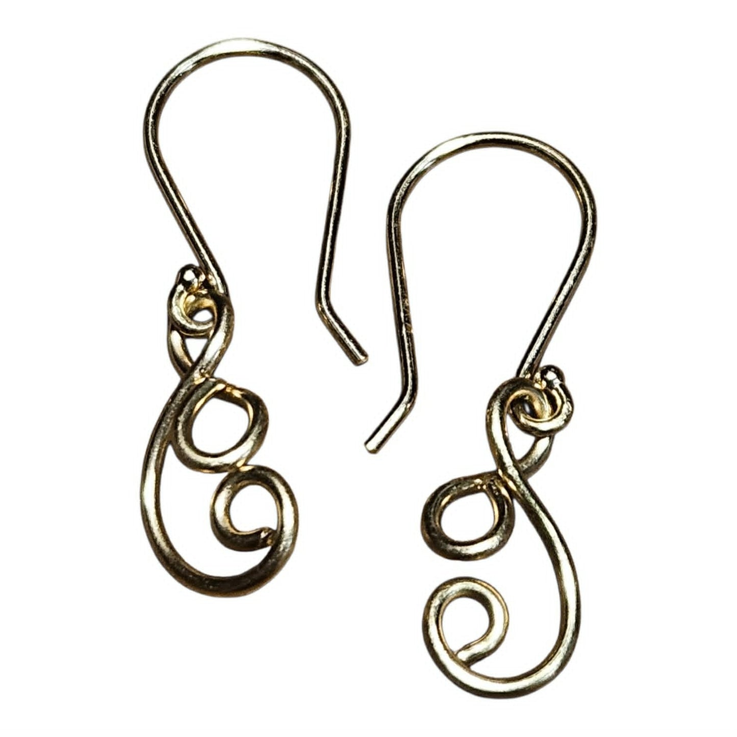 14k Yellow Gold Wire Earrings