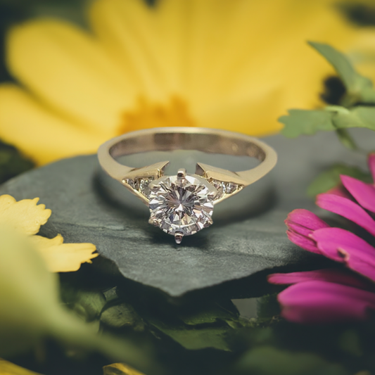 0.71ct Diamond Engagement Ring