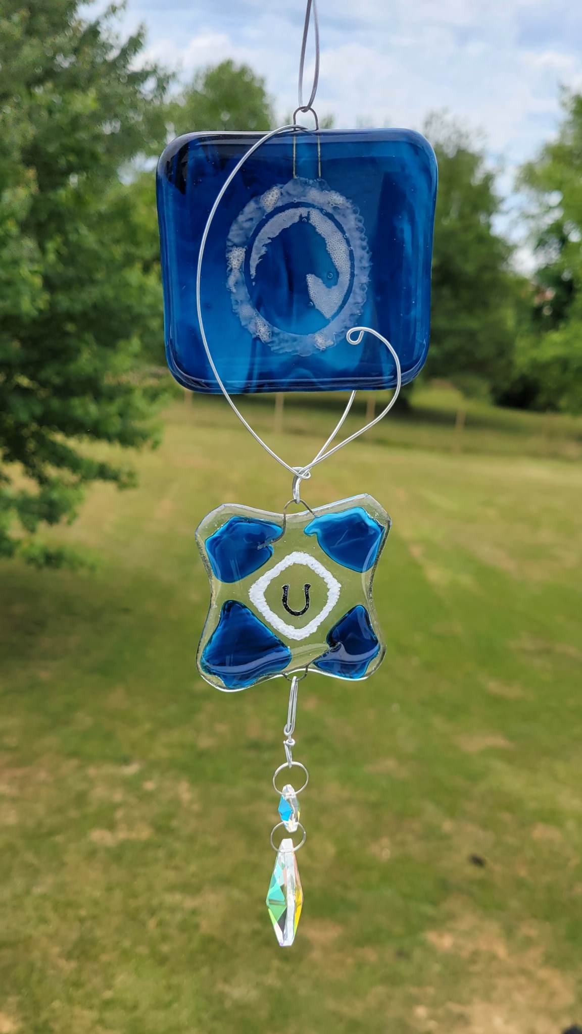 Fused Glass Horse Suncatcher