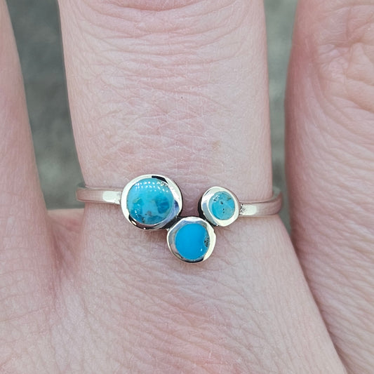 Sterling Turquoise Ring Size 8