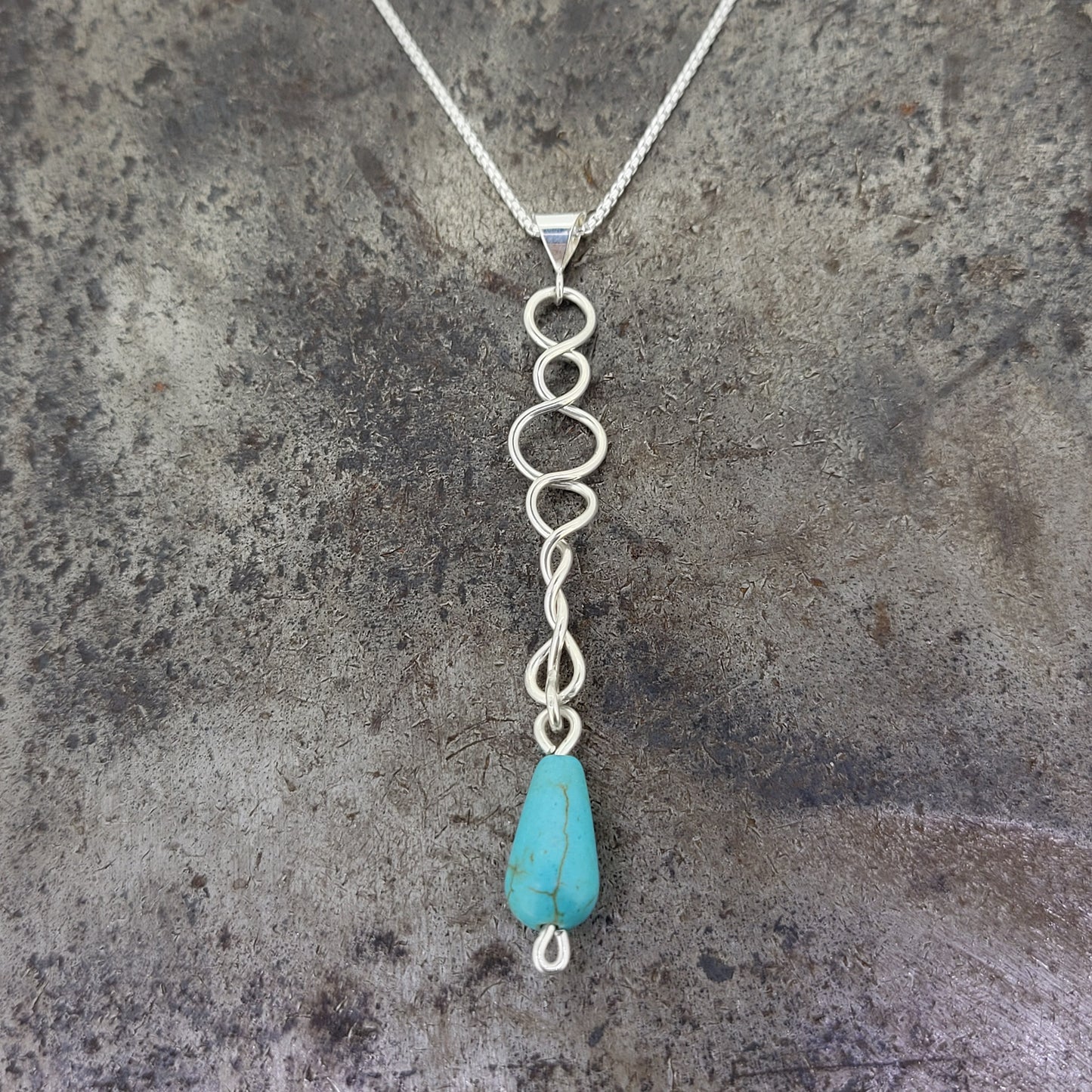 Sterling Turquoise Necklace