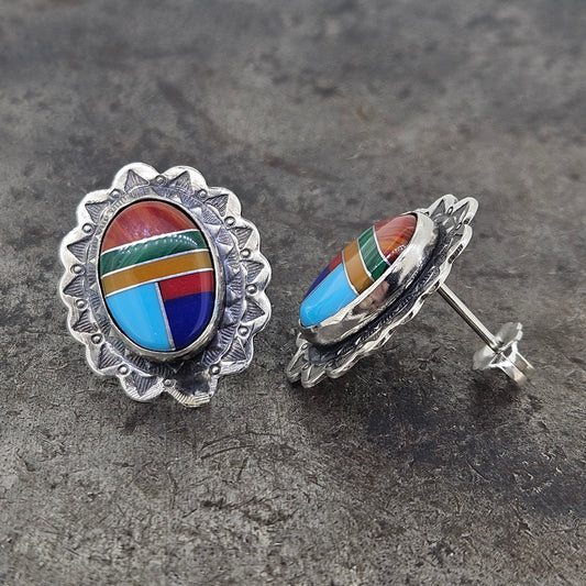 Sterling Silver Navajo Earrings