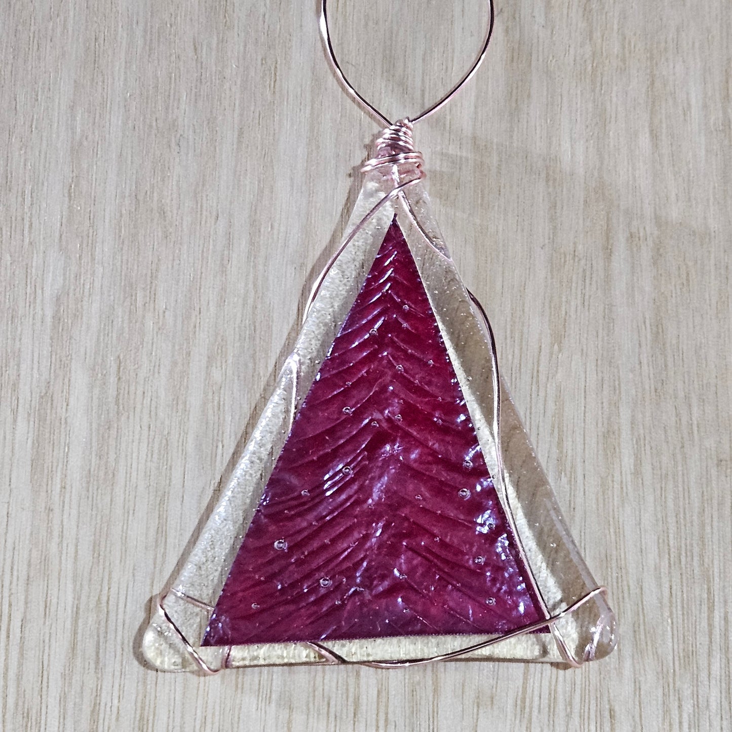Fused Glass Christmas Tree Decoraton