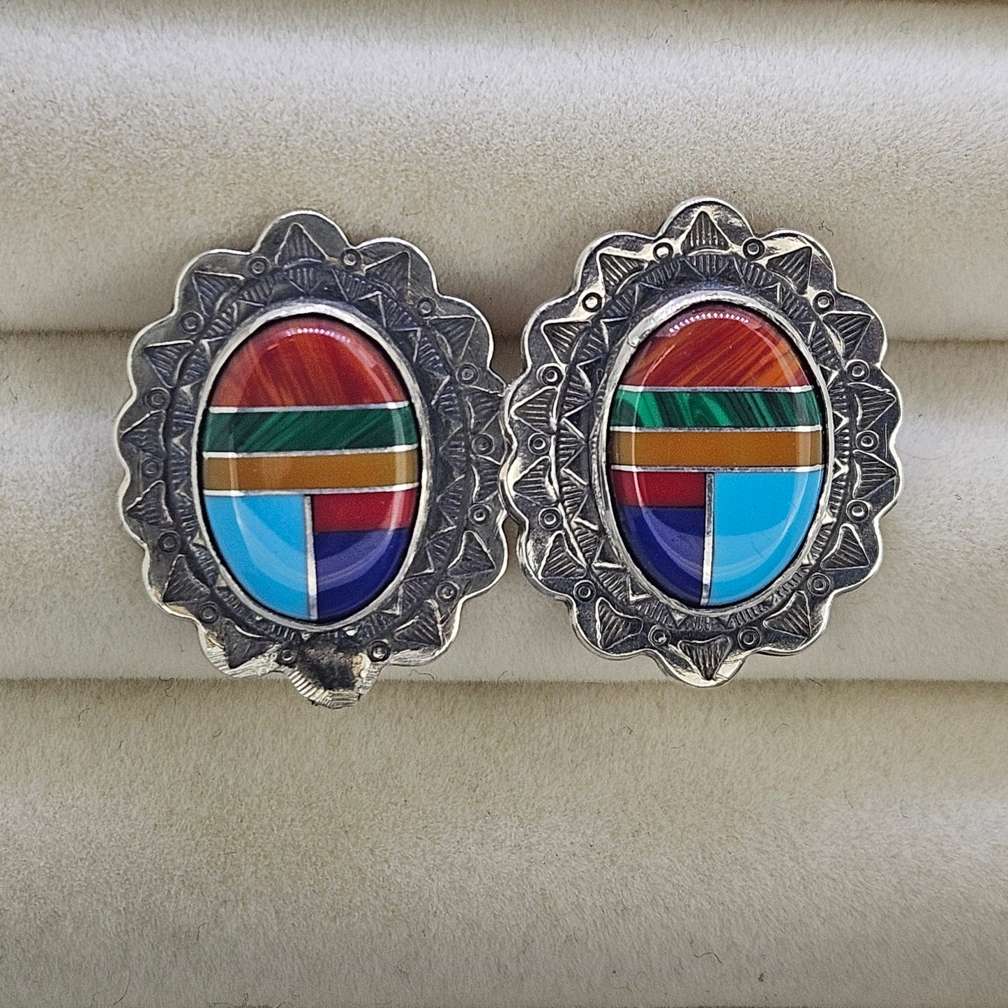 Sterling Silver Navajo Earrings