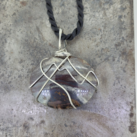 Sterling Agate Necklace