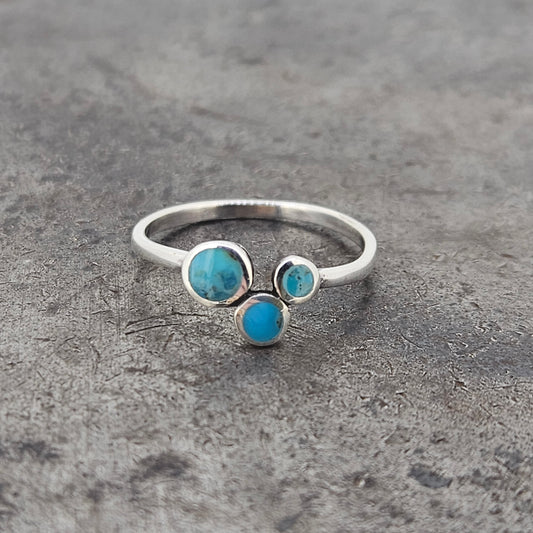 Sterling Turquoise Ring Size 8