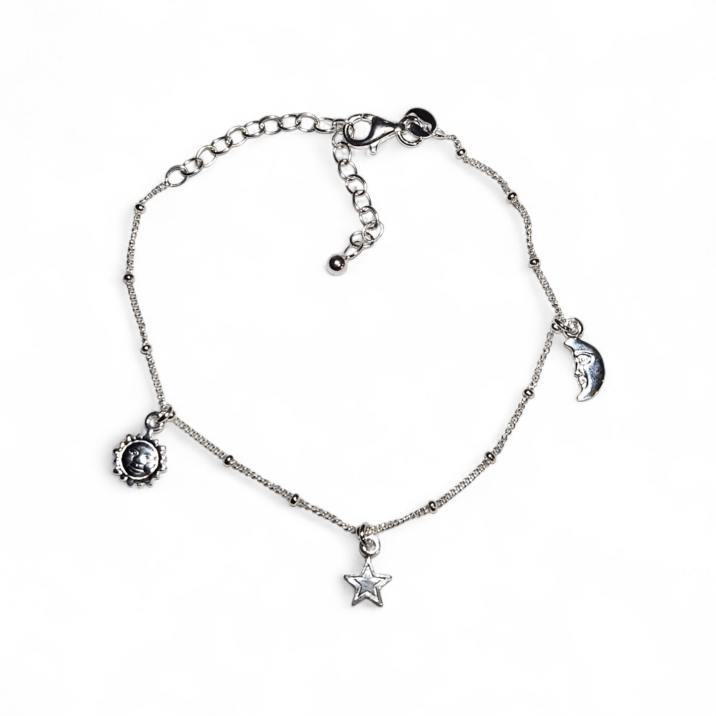 Sterling silver celestial bracelet