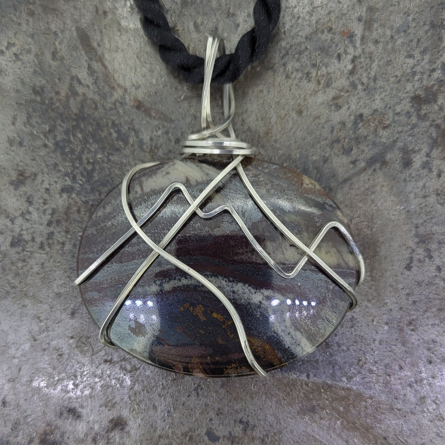 Sterling Agate Necklace