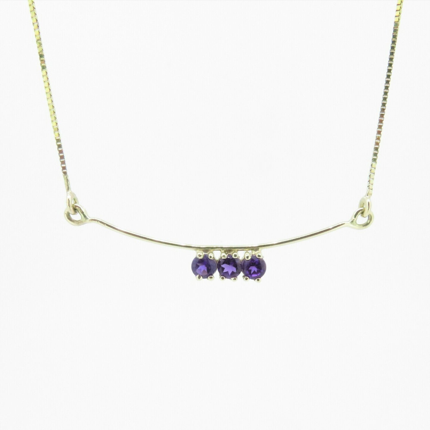 Amethyst Bar Necklace