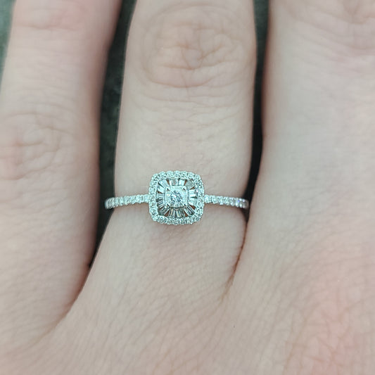 Sunburst Diamond Ring