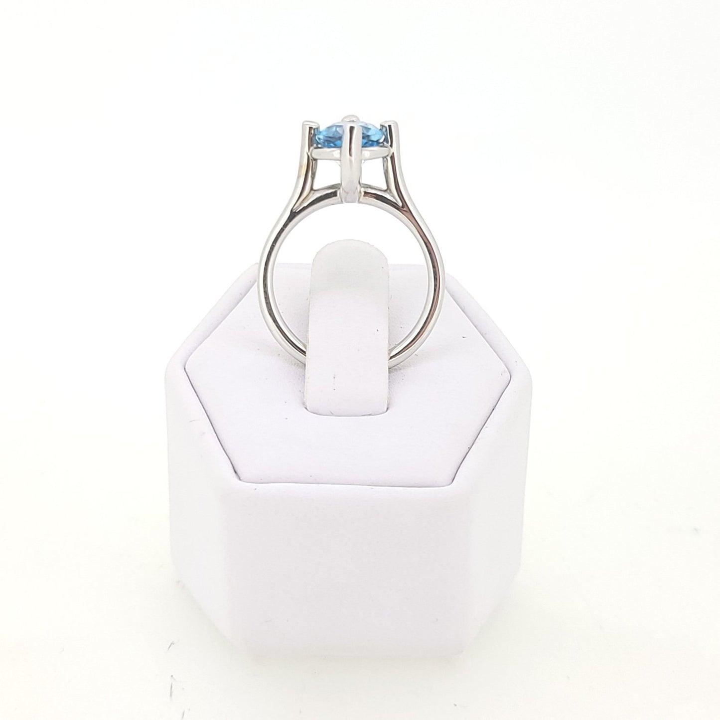 Oval Blue Topaz Ring