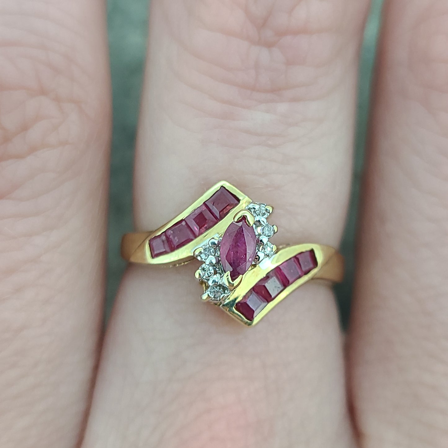 Synthetic Ruby Ring