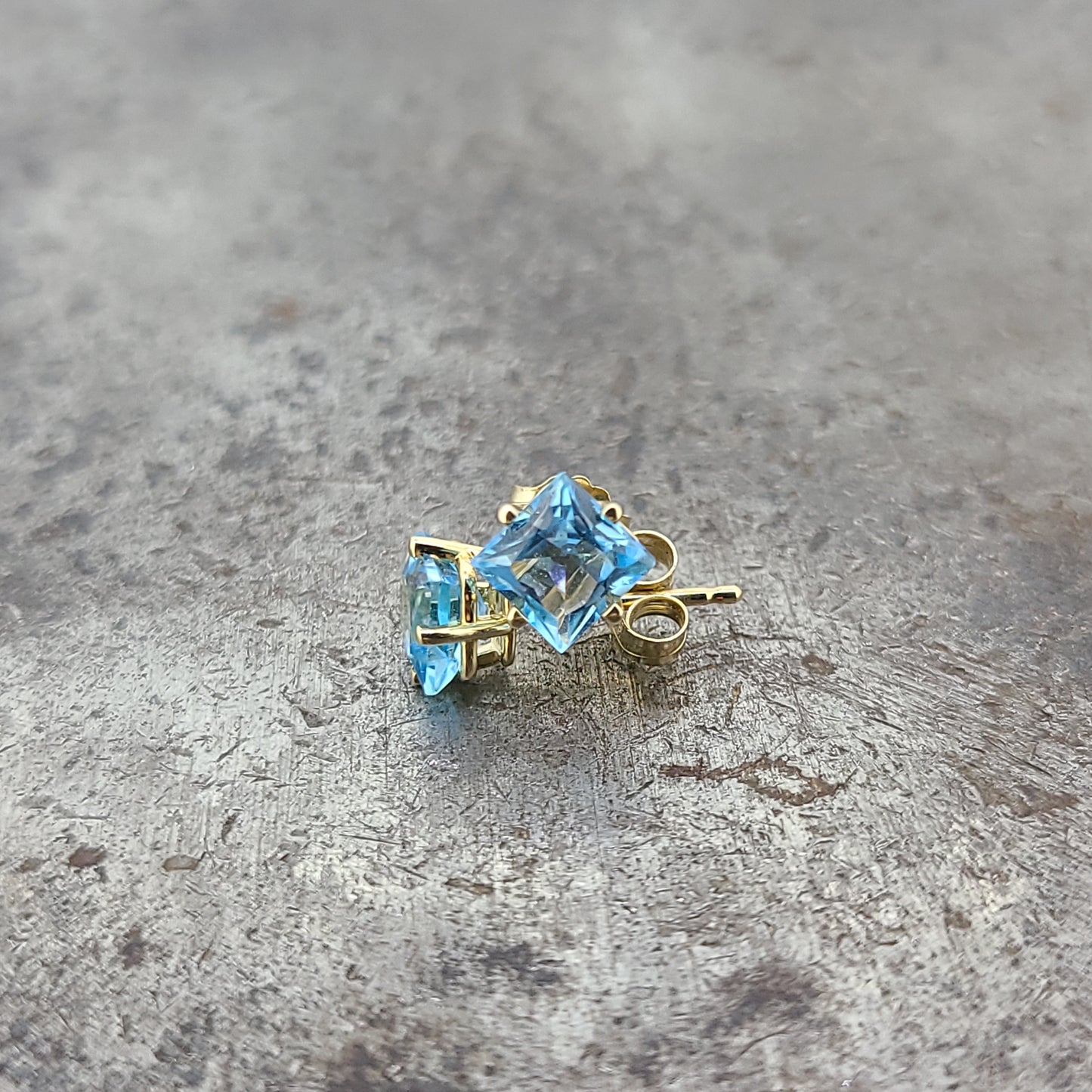 Princess Blue Topaz Earrings