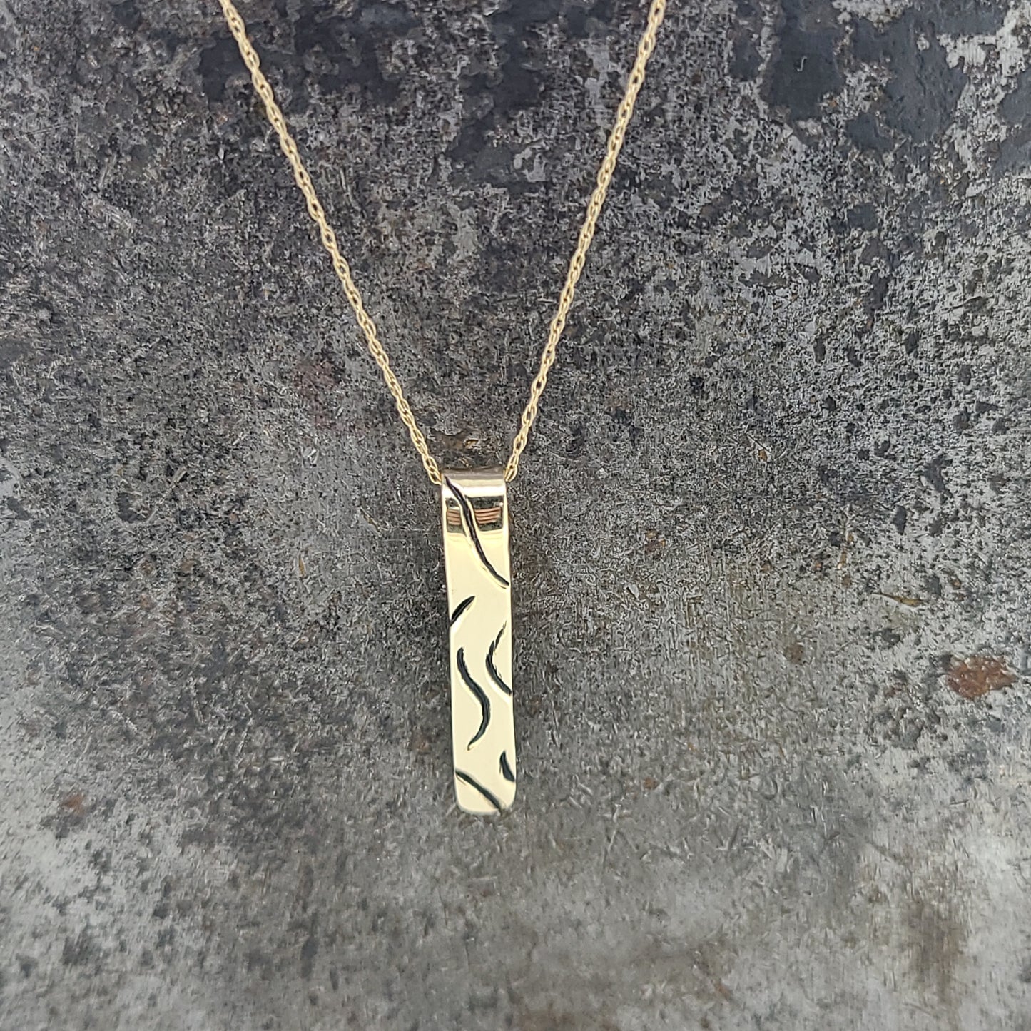 Gold Bar Pendant