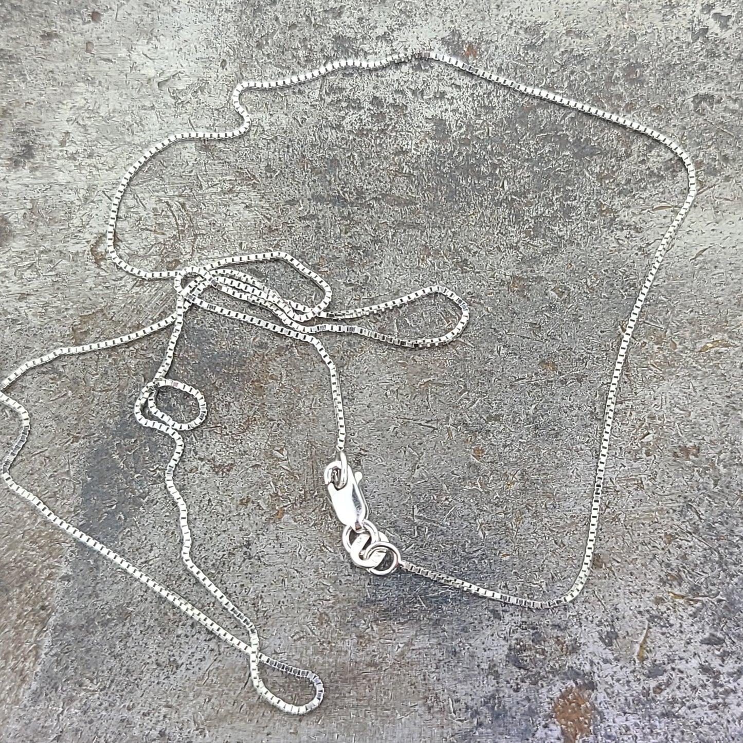 White Gold Box Chain
