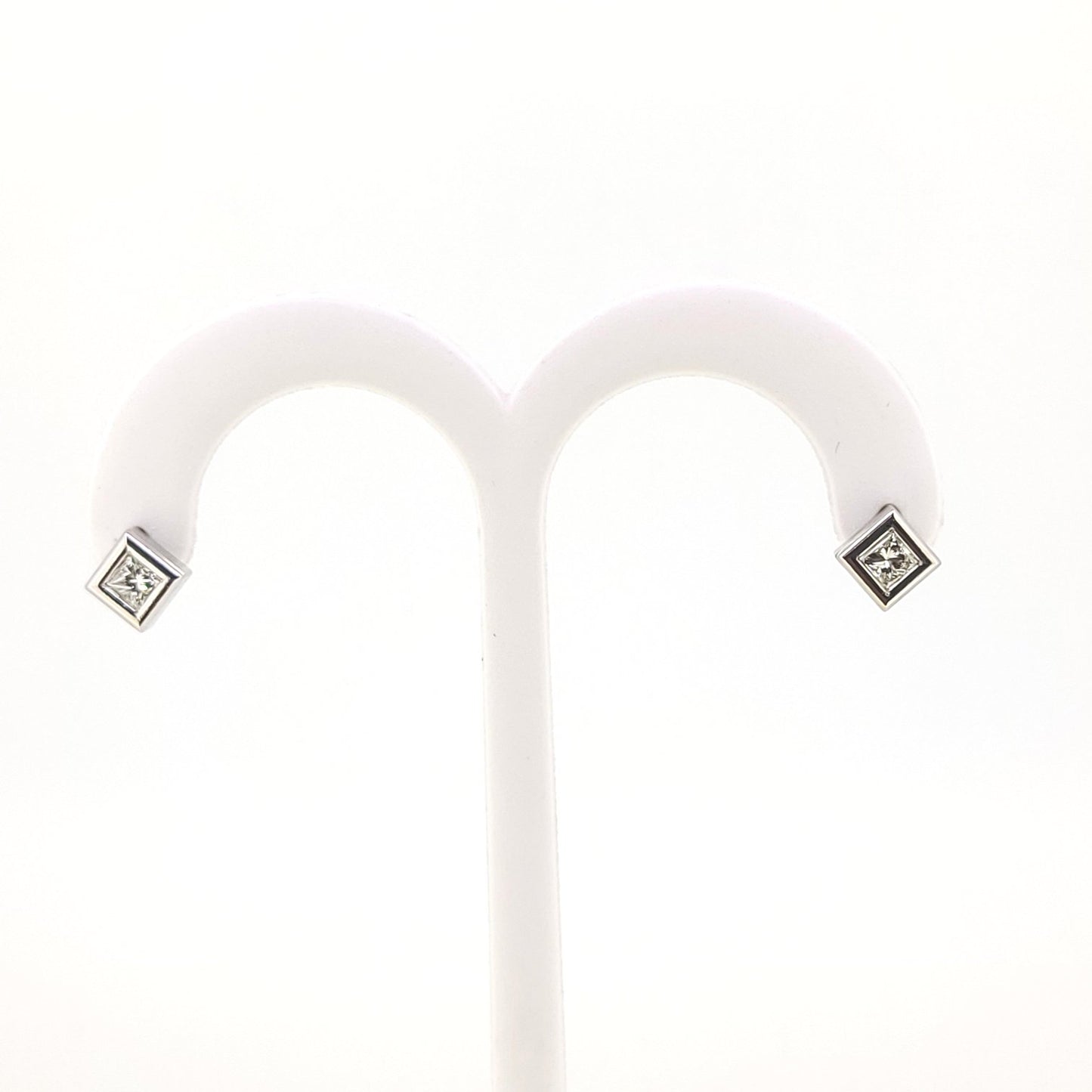 Princess Cut Diamond Studs
