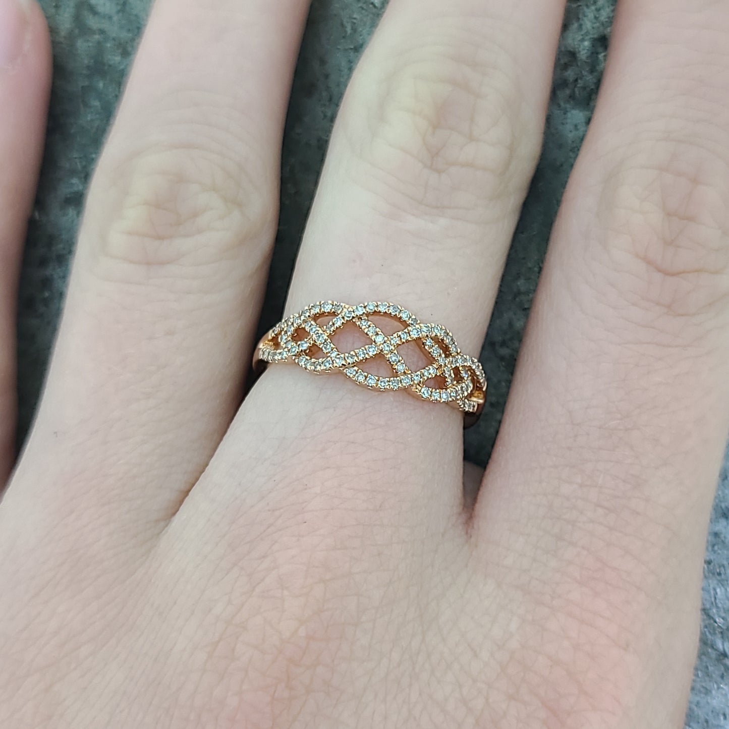 Rose Gold Diamond Ring