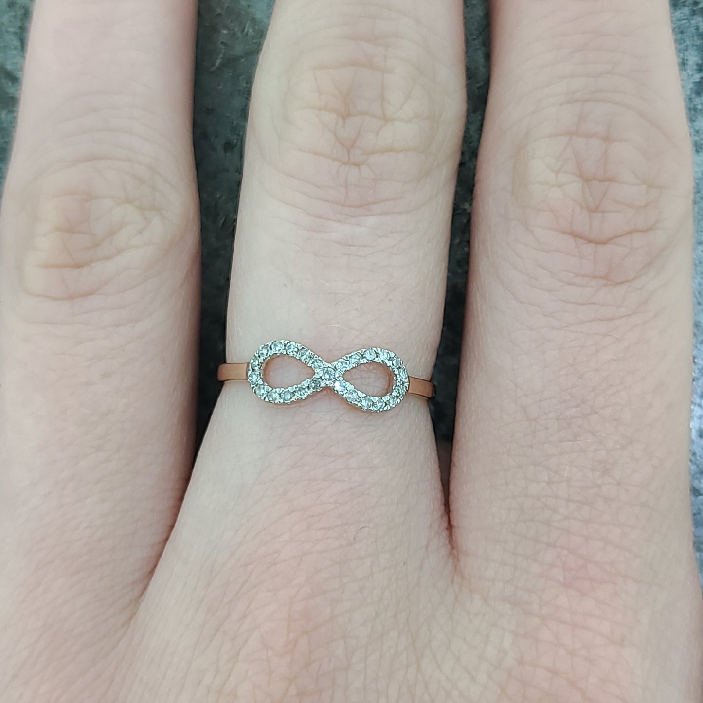 Rose Gold Infinity Ring