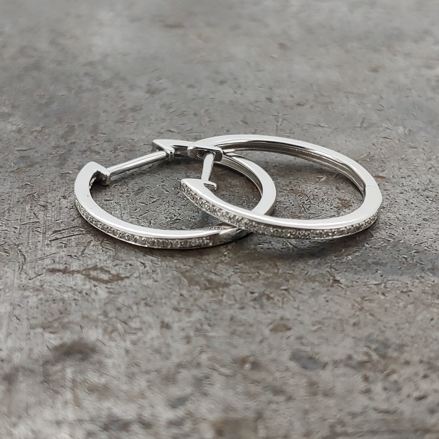 Diamond Huggie Earrings