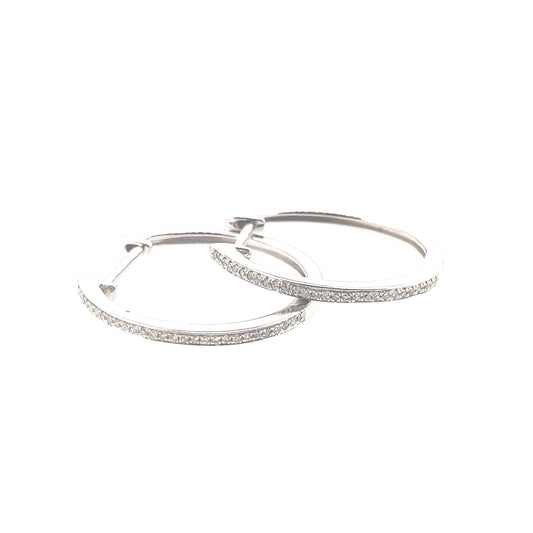 Diamond Huggie Earrings