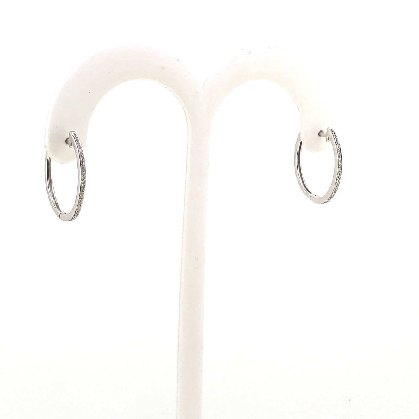 Diamond Huggie Earrings