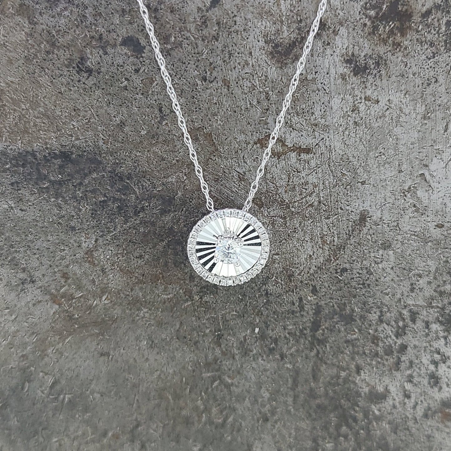 Diamond Halo Necklace