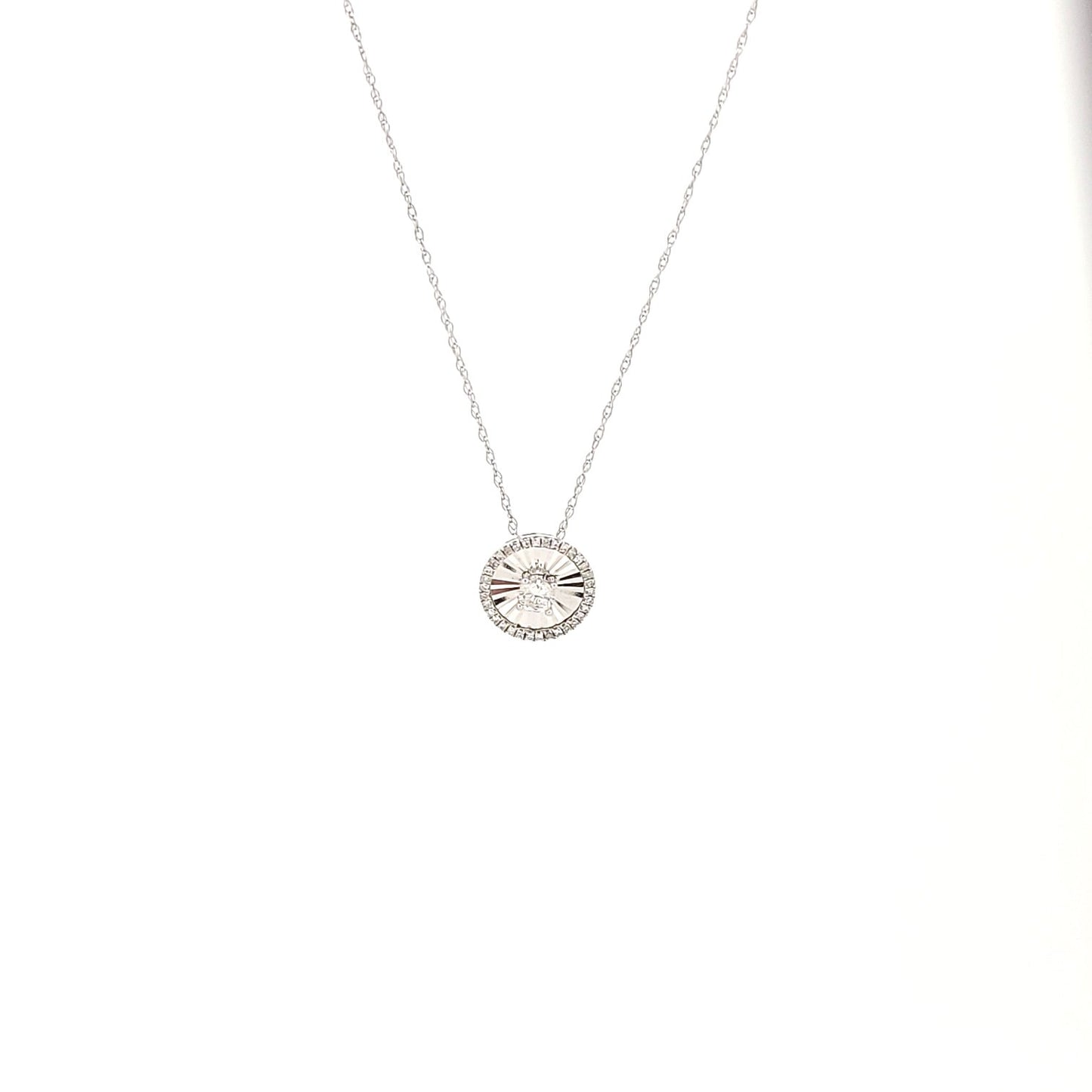 Diamond Halo Necklace