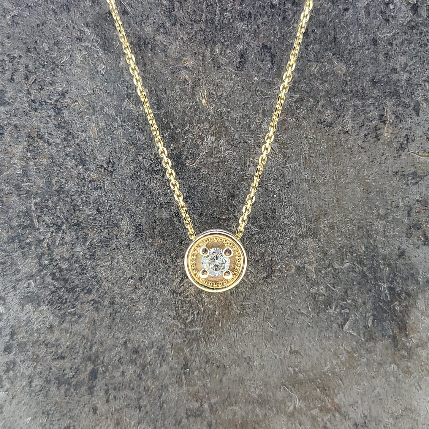 Diamond Circle Necklace