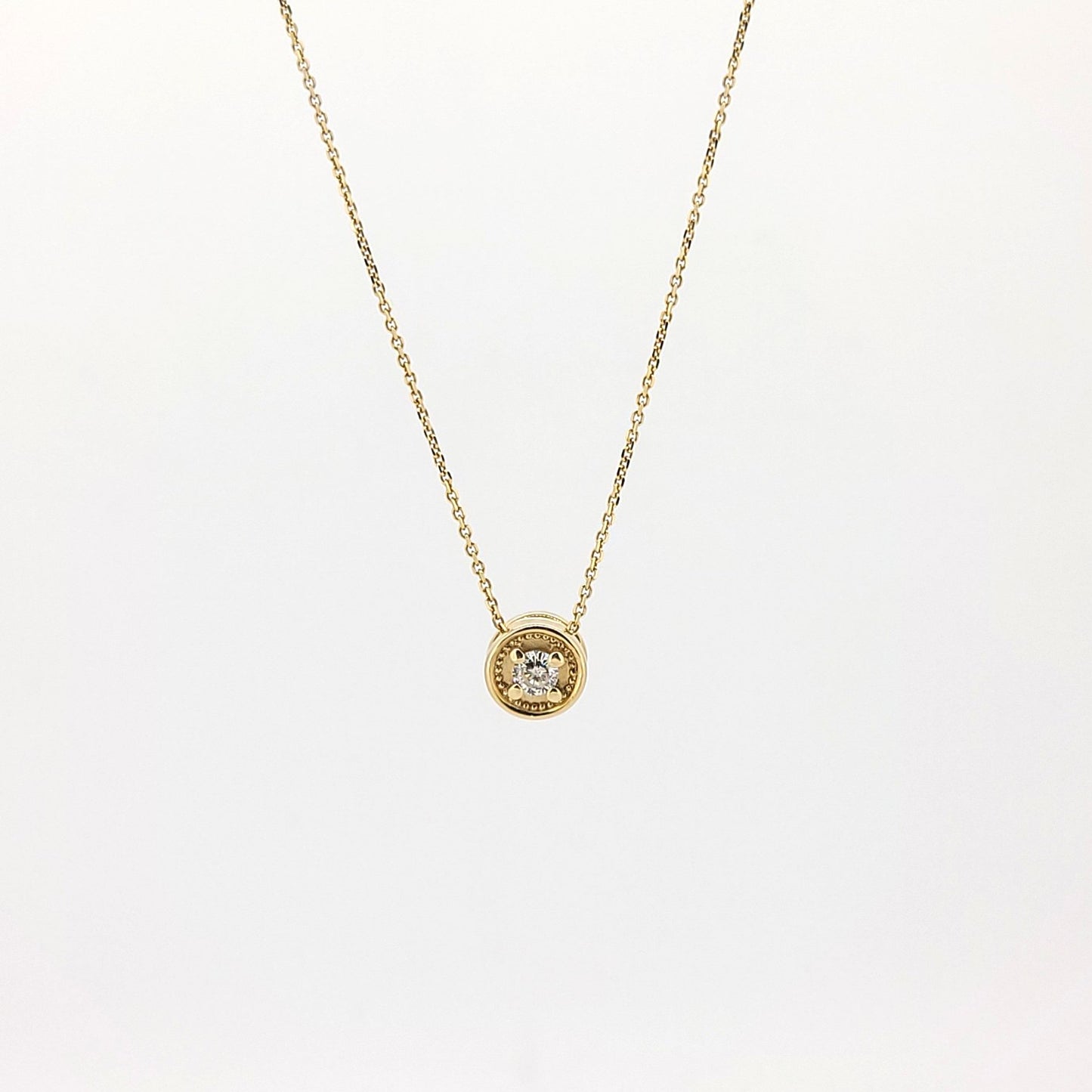 Diamond Circle Necklace
