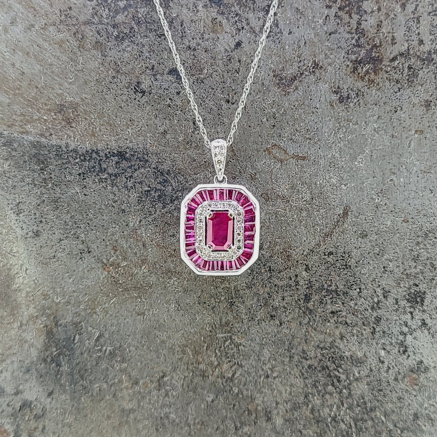 Ruby and Diamond Necklace