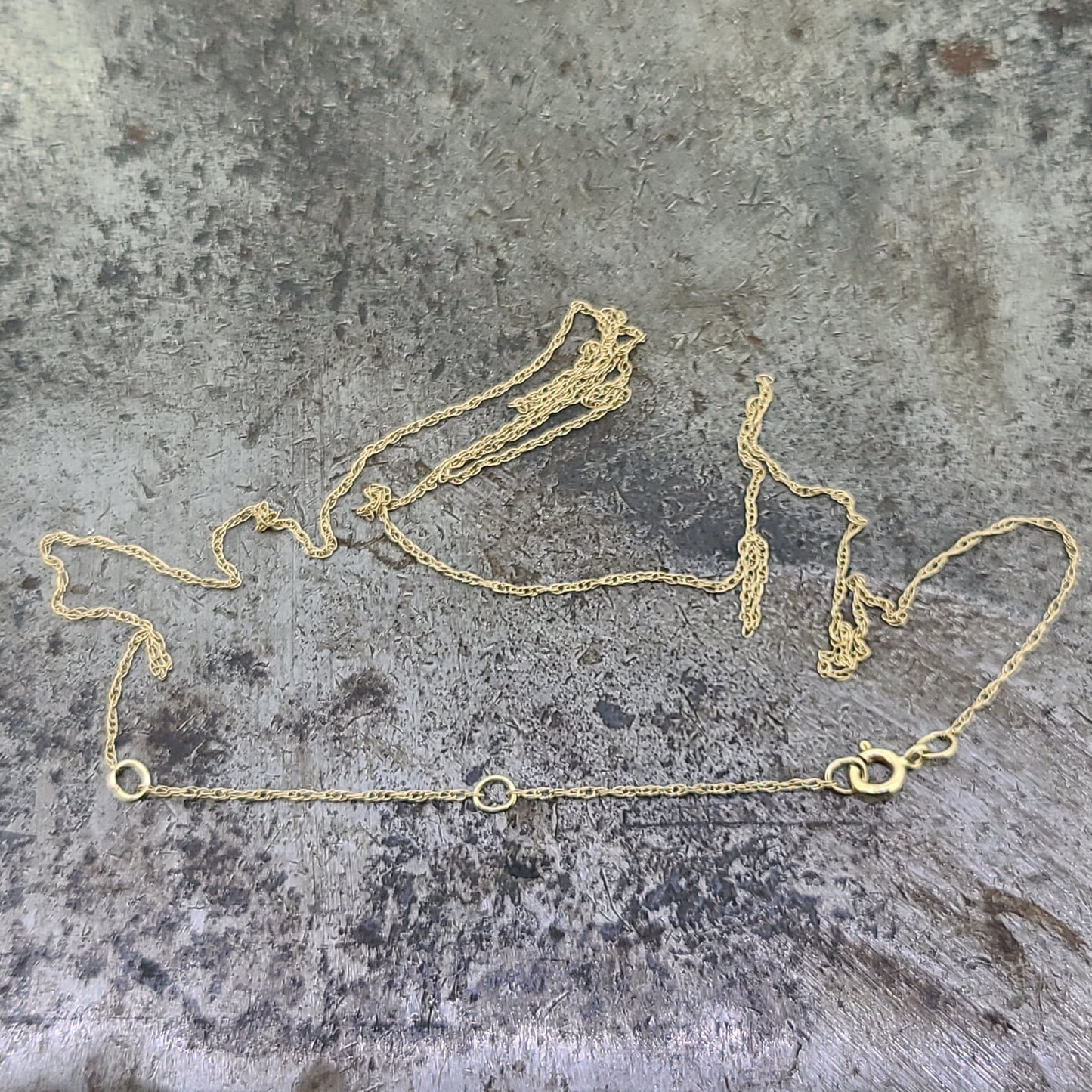 14k 0.7mm Chain