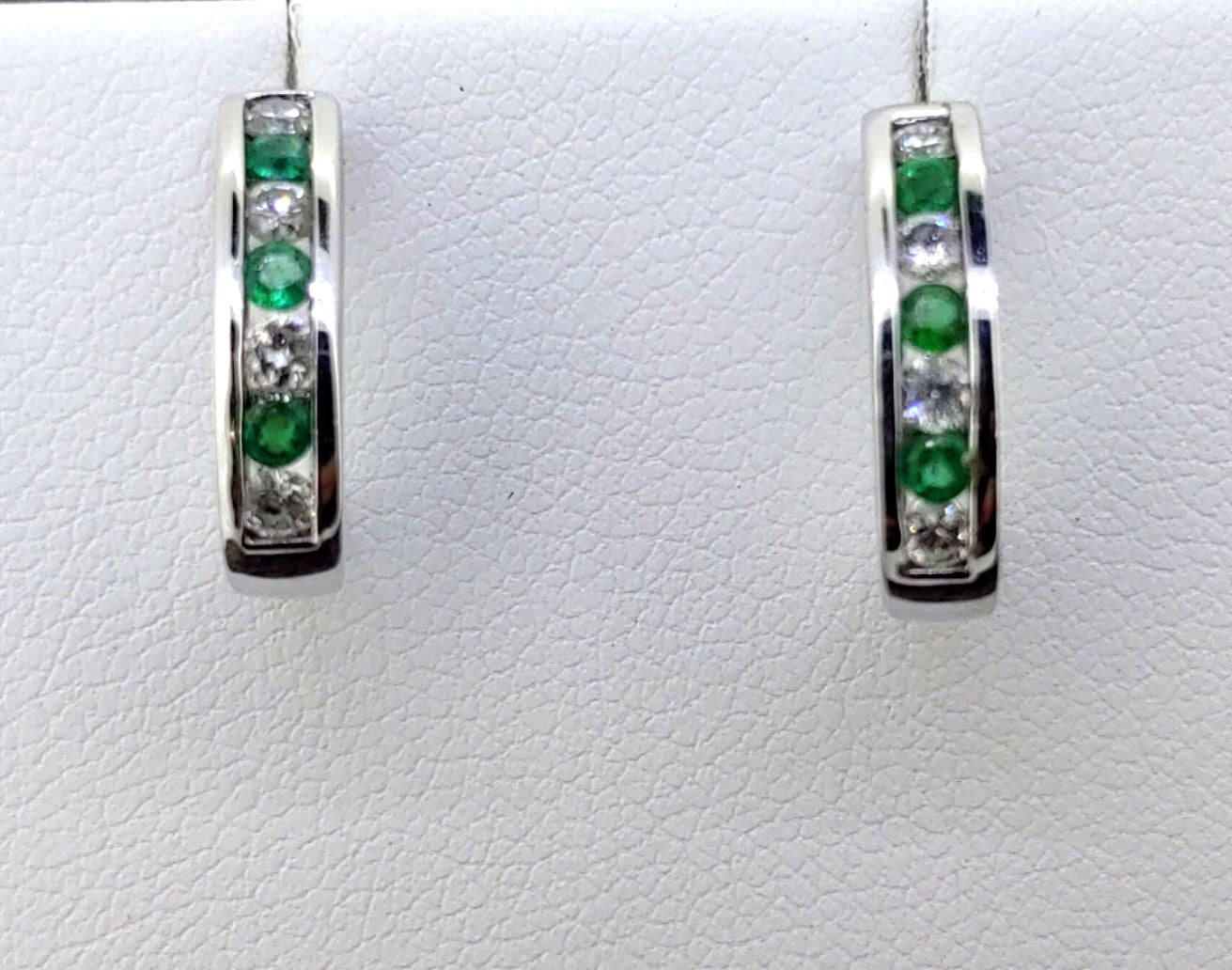 Emerald and Diamond Earrings
