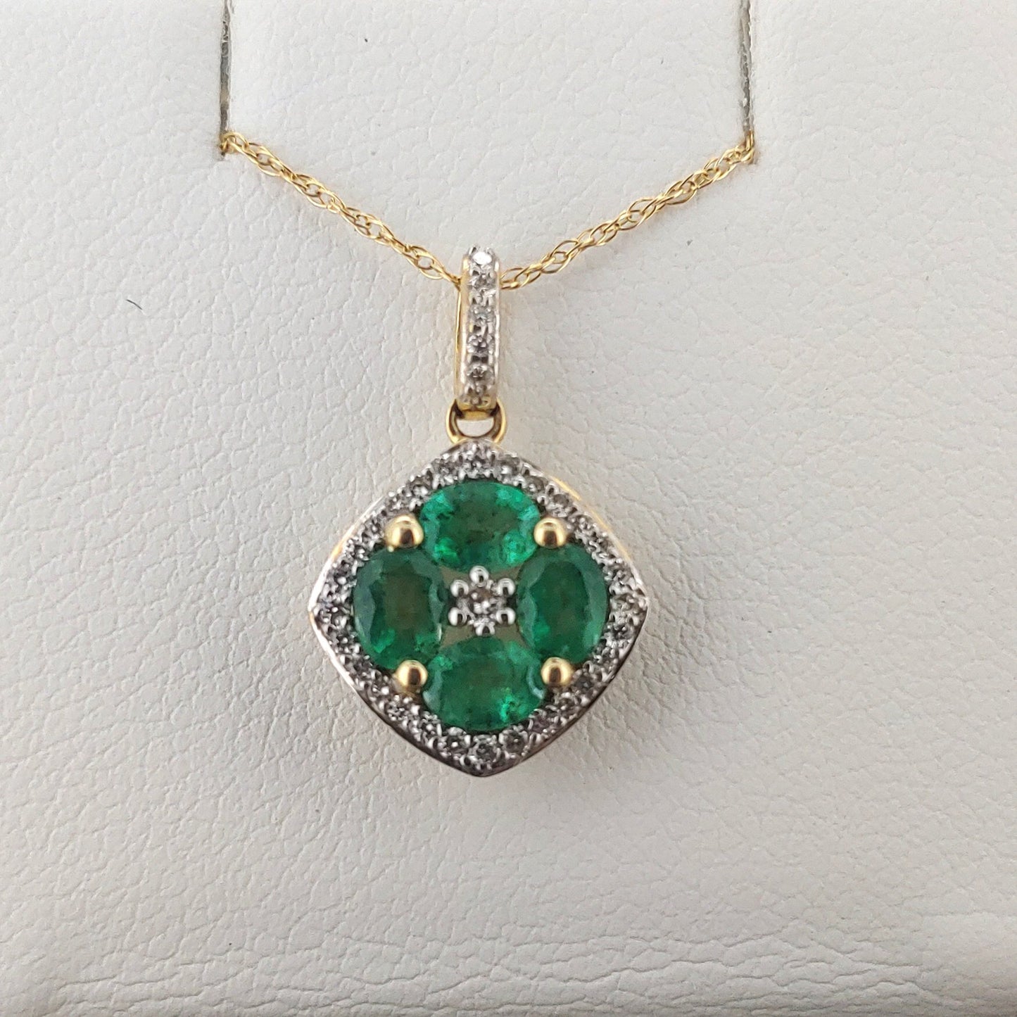 Emerald and Diamond Necklace