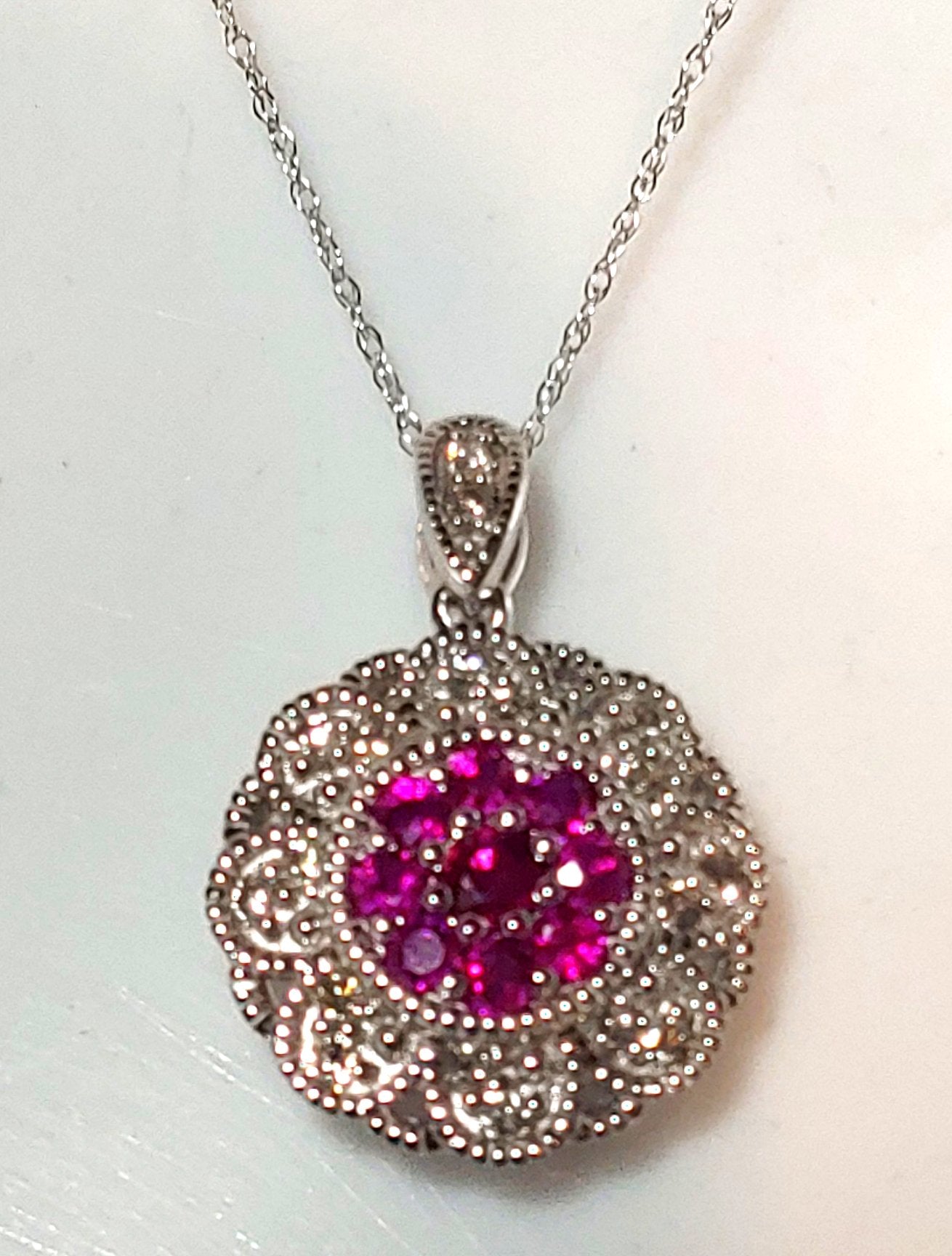 Ruby and Diamond Necklace