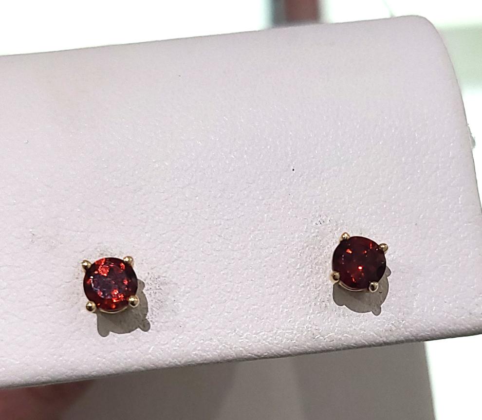 Garnet Stud Earrings