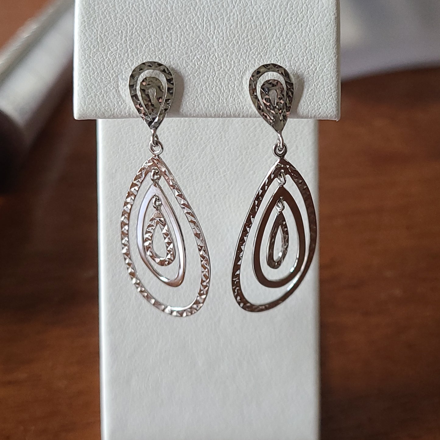Sterling Dangle Loop Earrings