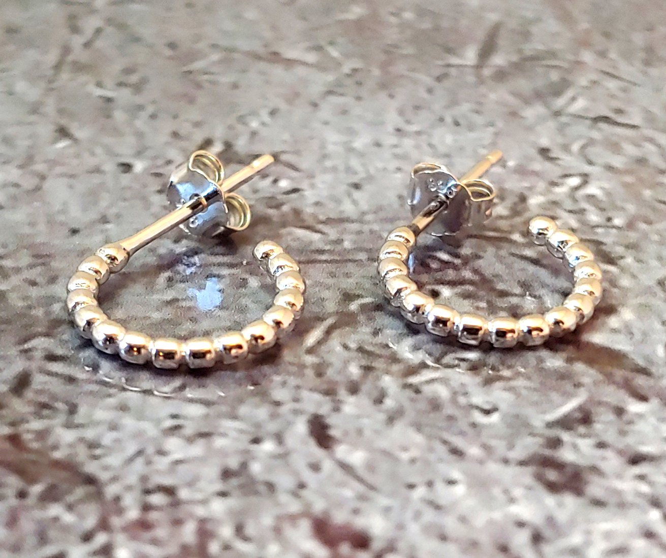 Silver Open Hoops