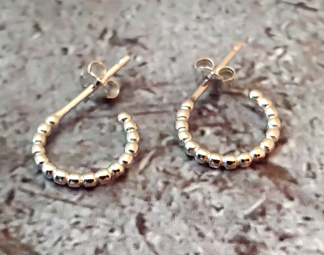 Silver Open Hoops