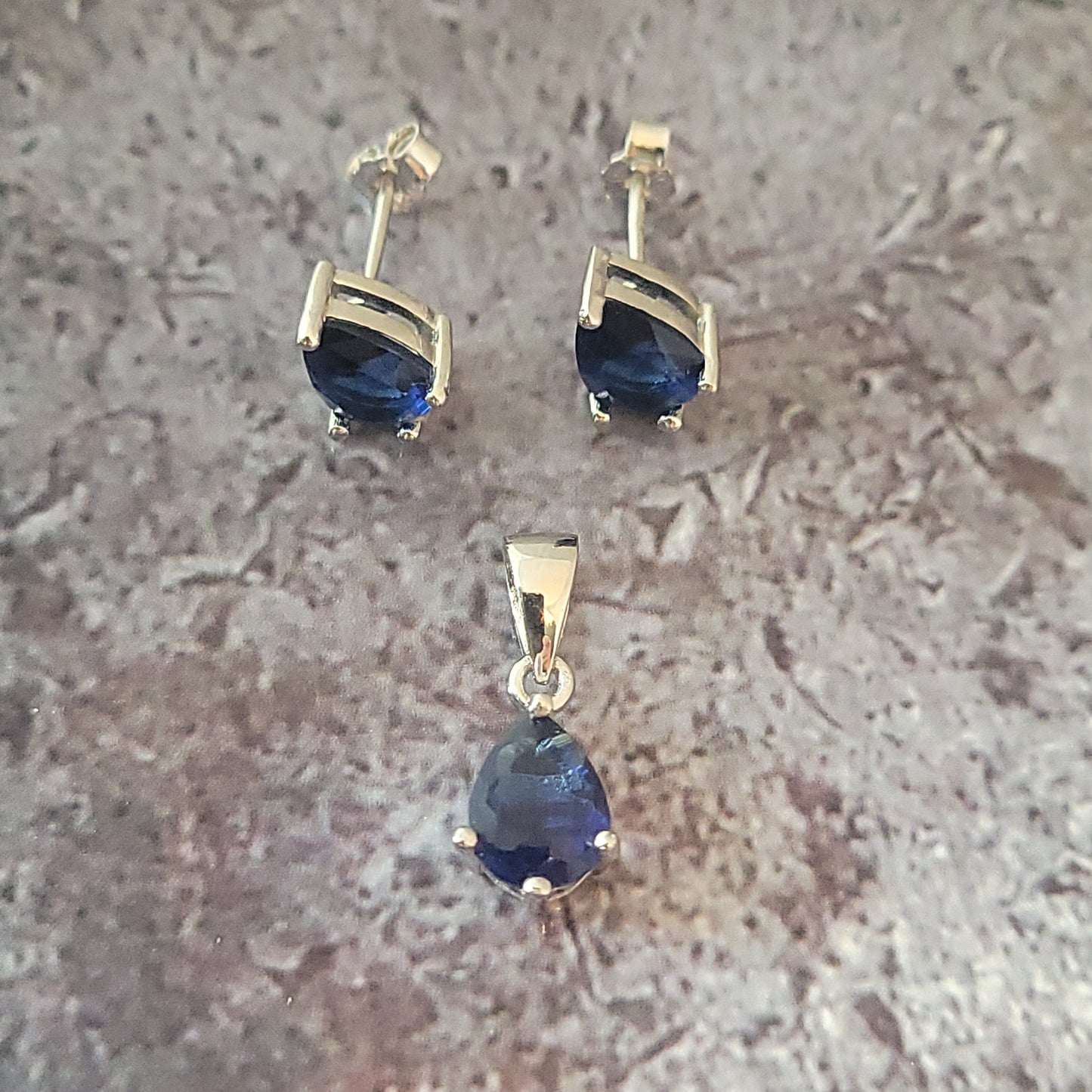 CZ Sapphire Set