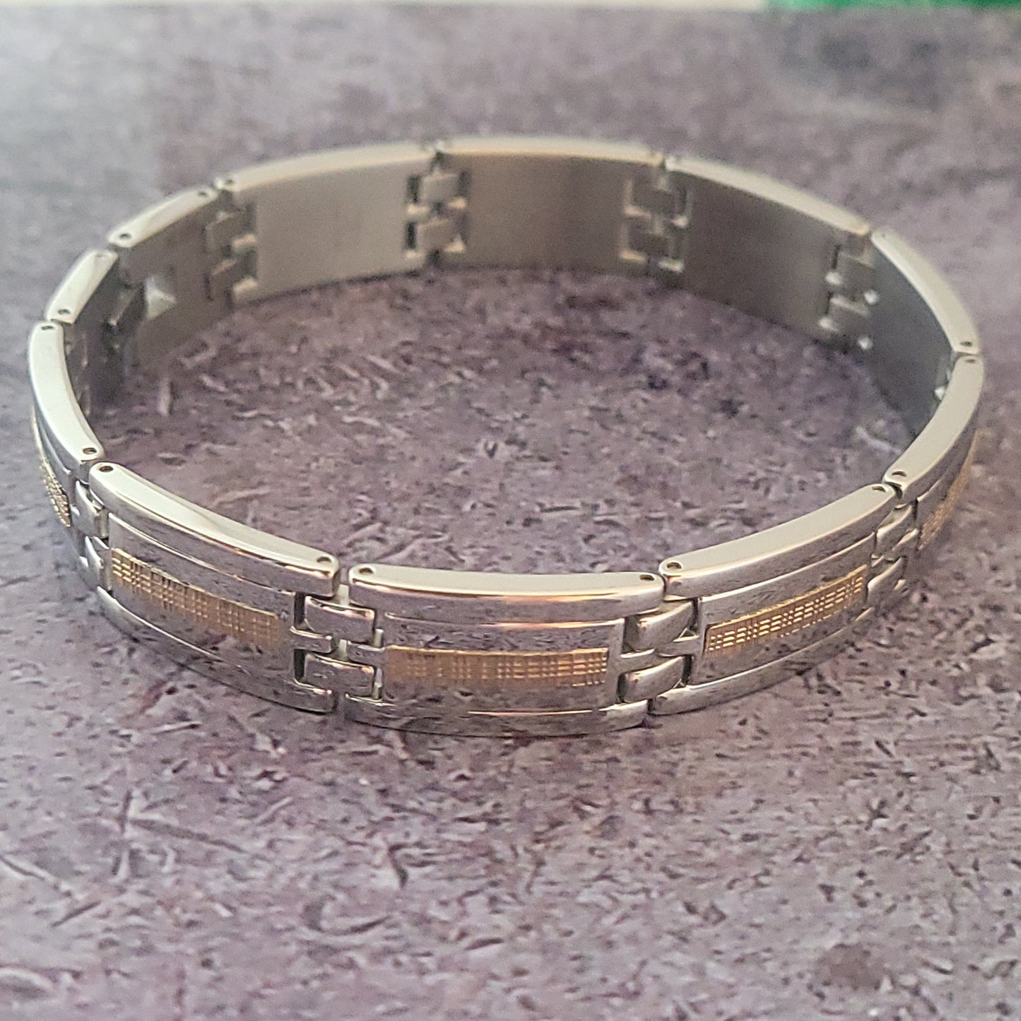Stainless Steel 14k Mens Bracelet