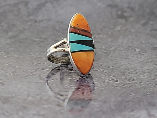 Sterling Inlay Ring