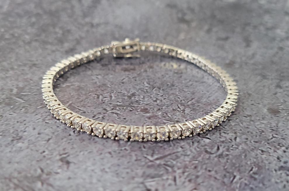 Sterling Cubic Zirconia Bracelet