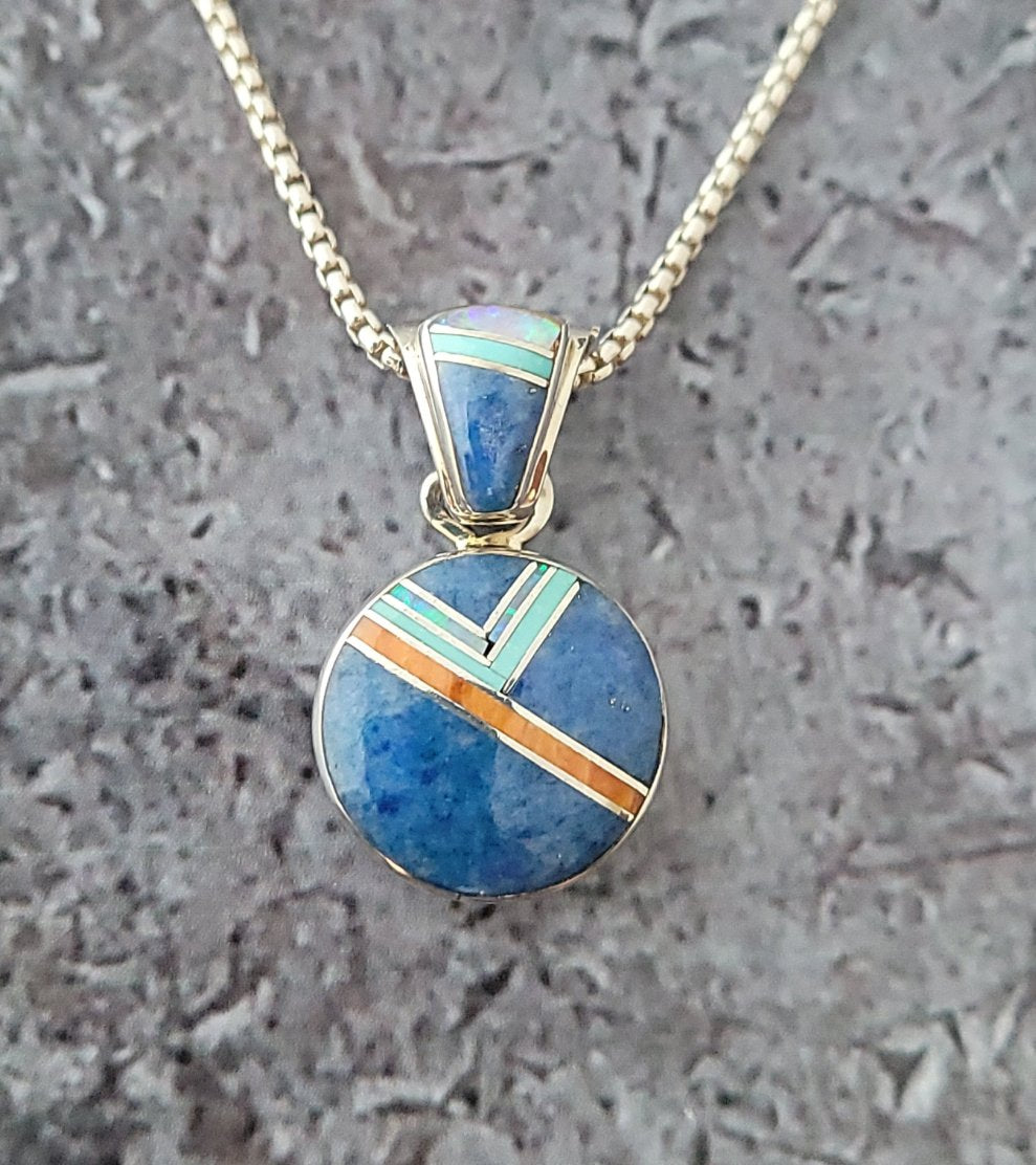 Sterling Inlaid Necklace