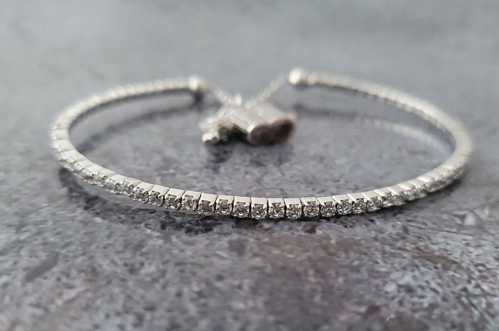 SS Cubic Zirconia Bracelet