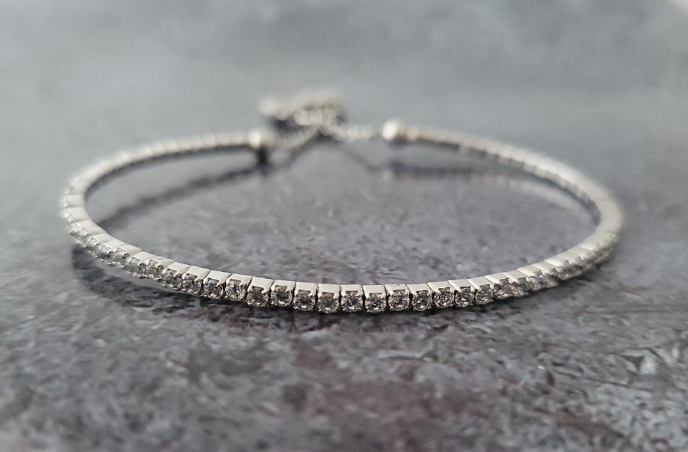 SS Cubic Zirconia Bracelet