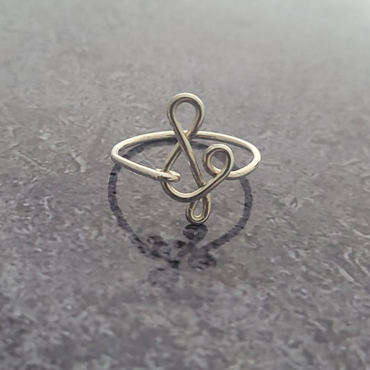 Sterling Treble Clef Ring