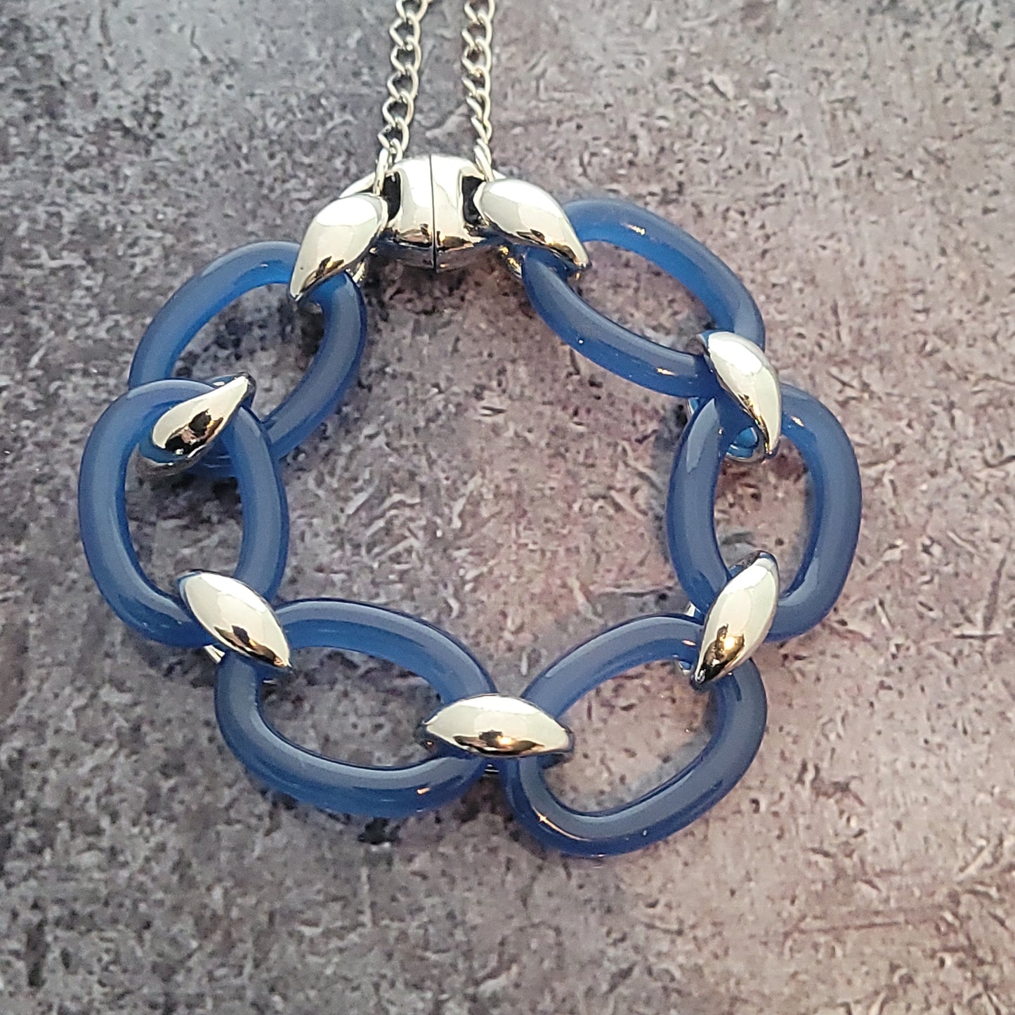 Classic Blue Link Bracelet